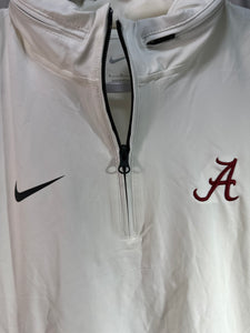 Alabama X Nike Team Issued Half Zip Short Sleeve Medium