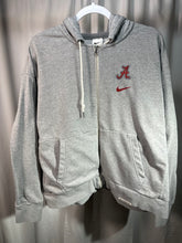 Load image into Gallery viewer, Alabama X Nike Team Issued Zip Up Grey Hooded Coat Women&#39;s XL
