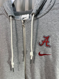 Alabama X Nike Team Issued Zip Up Grey Hooded Coat Women's XL