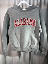 Load image into Gallery viewer, Vintage Alabama Grey Spellout Crewneck Sweatshirt Small
