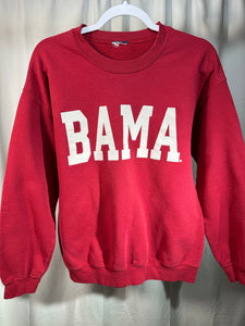 Vintage Bama Spellout Crewneck Sweatshirt Medium