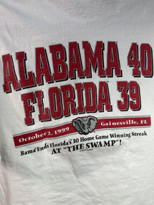 1999 Bama vs Florida "Swamped by the Tide" Game Day T-Shirt XL