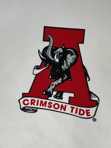 Alabama Half Zip White Pullover Medium