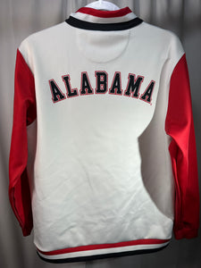 Alabama Half Zip White Pullover Medium