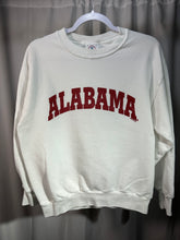 Load image into Gallery viewer, Vintage Alabama X Delta White Spellout Crewneck Sweatshirt Medium
