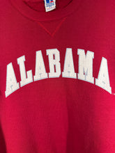 Load image into Gallery viewer, Vintage Alabama X Russell Crimson Spellout Crewneck Sweatshirt M/L
