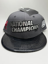 Load image into Gallery viewer, 2012 National Champs Grey/Black Snapback Hat NWT
