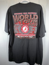 Load image into Gallery viewer, 2009 World Tour Football Schedule Black T-Shirt XL

