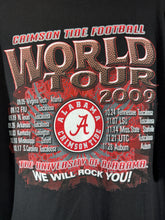 Load image into Gallery viewer, 2009 World Tour Football Schedule Black T-Shirt XL
