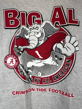 Load image into Gallery viewer, Alabama Big Al Grey Crimson Tide Football T-Shirt Youth Medium
