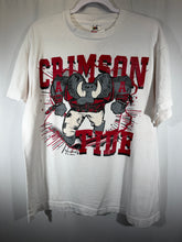 Load image into Gallery viewer, 1991 Crimson Tide Comic Book Style Rare White T-Shirt Large
