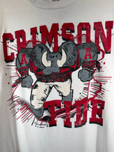 Load image into Gallery viewer, 1991 Crimson Tide Comic Book Style Rare White T-Shirt Large
