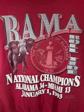 Load image into Gallery viewer, 1993 National Champions Graphic Crimson Crewneck Sweatshirt Medium
