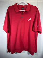 Load image into Gallery viewer, Nike X Alabama Crimson Striped Polo Shirt Large
