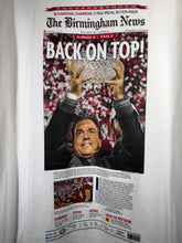 Load image into Gallery viewer, 2009 National Champs Birmingham News White T-Shirt XXL 2XL
