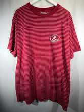 Load image into Gallery viewer, Vintage Alabama X Red Oak Striped Crimson T-Shirt L/XL
