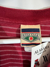 Load image into Gallery viewer, Vintage Alabama X Red Oak Striped Crimson T-Shirt L/XL
