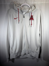 Load image into Gallery viewer, Nike X Alabama Team Issued Silver Zip Up With Hood Large
