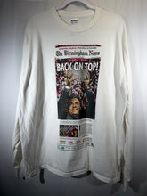 Load image into Gallery viewer, 2009 National Champs Birmingham News White Long Sleeve Shirt XL
