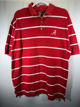 Load image into Gallery viewer, Alabama X Chiliwear Crimson Striped Polo Shirt Medium
