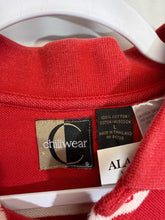 Load image into Gallery viewer, Alabama X Chiliwear Crimson Striped Polo Shirt Medium
