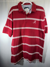 Load image into Gallery viewer, Alabama X Tommy Hilfiger Crimson Striped Polo Shirt XL
