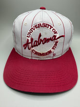 Load image into Gallery viewer, Vintage Alabama X The Game Pinstriped Two Tone Snapback Hat
