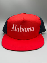 Load image into Gallery viewer, Vintage Alabama Red/Navy Blue Snapback Hat
