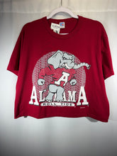 Load image into Gallery viewer, Vintage Alabama X Russell Crimson Cropped T-Shirt Large
