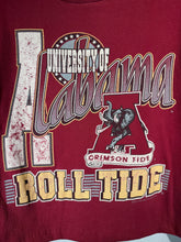 Load image into Gallery viewer, Vintage Alabama X TeeJays Crimson Boxy Cropped T-Shirt Medium
