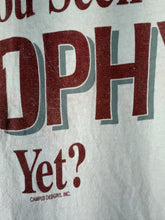 Load image into Gallery viewer, 1993 Iron Bowl "Have You Seen Our Trophy Case?" White Game Day T-Shirt Medium
