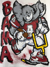 Load image into Gallery viewer, Vintage Alabama Rare All Over Print Big Al White T-Shirt Medium

