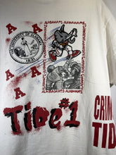 Load image into Gallery viewer, Vintage Alabama Rare All Over Print Big Al White T-Shirt Medium
