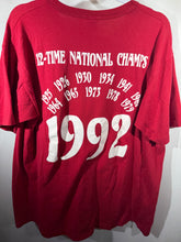 Load image into Gallery viewer, 1992 National Champs Graphic Crimson T-Shirt Large
