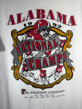Load image into Gallery viewer, 1992 National Champs X Jerzees White T-Shirt Large
