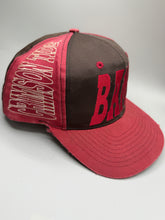 Load image into Gallery viewer, Vintage Alabama Crimson/Black Distressed Two Tone Snapback Hat
