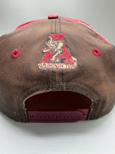 Load image into Gallery viewer, Vintage Alabama Crimson/Black Distressed Two Tone Snapback Hat
