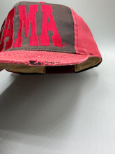 Load image into Gallery viewer, Vintage Alabama Crimson/Black Distressed Two Tone Snapback Hat
