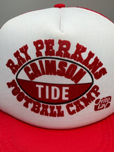 Load image into Gallery viewer, 1980s Crimson Tide Ray Perkins Football Camp Trucker Snapback Hat
