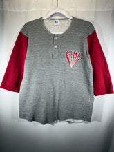 Load image into Gallery viewer, 1980's Bama X Russell Grey/Crimson 3/4 Sleeve Sweatshirt Small
