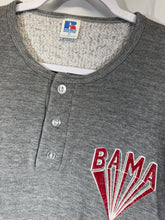 Load image into Gallery viewer, 1980's Bama X Russell Grey/Crimson 3/4 Sleeve Sweatshirt Small
