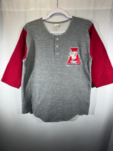 Load image into Gallery viewer, 1970's Bama X Russell Grey/Crimson 3/4 Sleeve Sweatshirt Small
