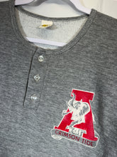 Load image into Gallery viewer, 1970's Bama X Russell Grey/Crimson 3/4 Sleeve Sweatshirt Small
