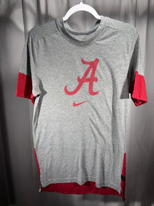 Alabama X Nike Team Issued Grey/Red Tee Small