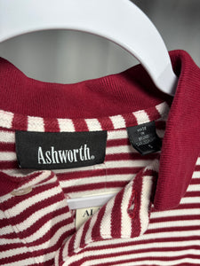 Alabama X Ashworth Striped Polo Shirt Small