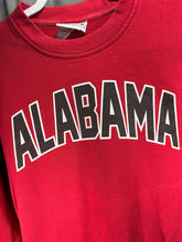 Load image into Gallery viewer, Alabama X Majestic Crimson Spellout Crewneck Sweatshirt Medium

