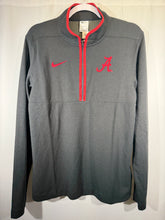 Load image into Gallery viewer, Nike X Alabama Team Issued Dark Grey Quarter Zip Small

