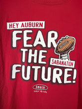 Load image into Gallery viewer, "Hey Auburn, Fear the Future" Crimson T-Shirt XL
