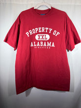 Load image into Gallery viewer, Property of Alabama "XXL" Crimson T-Shirt Medium
