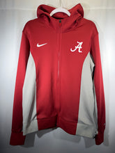Load image into Gallery viewer, Nike Elite X Alabama Basketball Team Issued Crimson/Grey Zip Up W Hood Small
